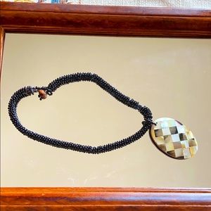 Mother-of-Pearl Pendant Necklace